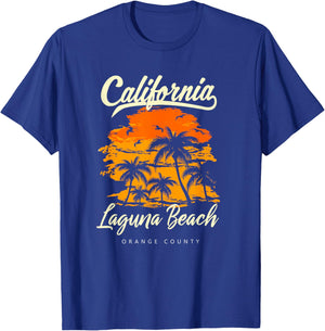 Laguna Beach California Sunset T-Shirt - T-Shirt | Royal