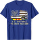 Vintage American Flag Proud U.S. Air Force Vietnam Veteran T-Shirt - T-Shirt | Royal