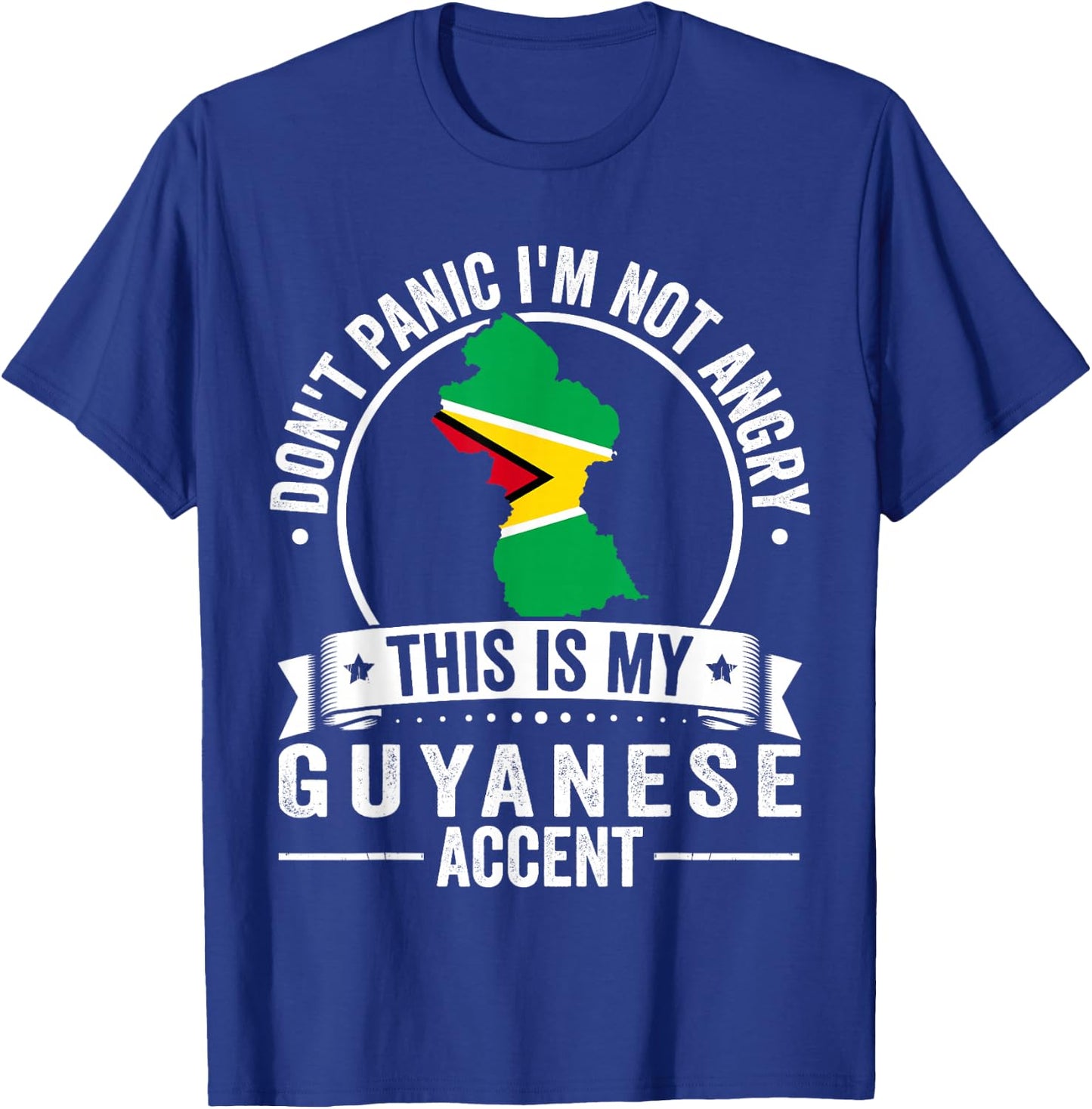 Guyanese Roots Outfit Funny Guyana Heritage Men Women T-Shirt - T-Shirt | Royal