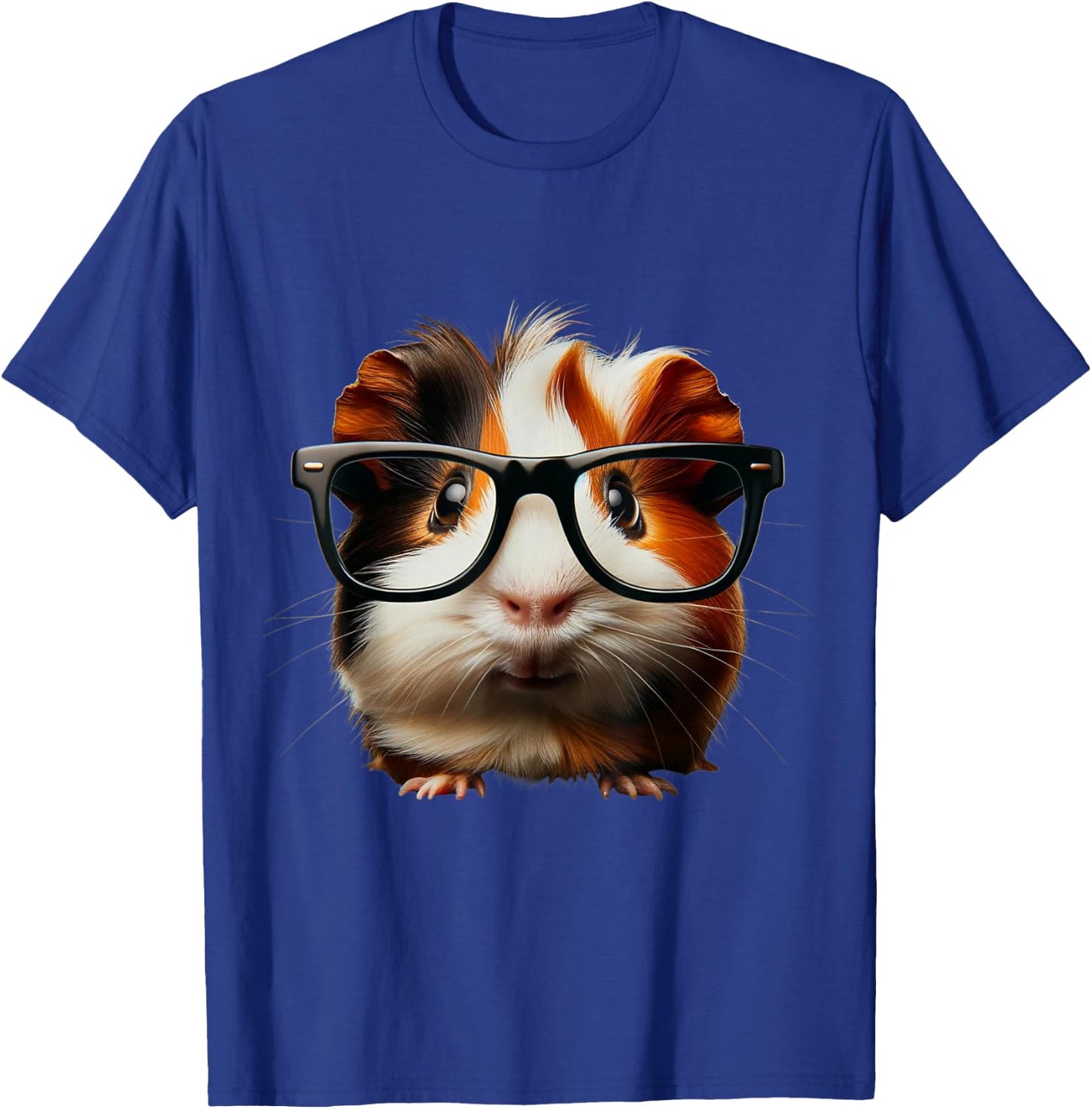 Niedliches Meerschweinchen mit Brillendesign T-Shirt - T-Shirt | Royal