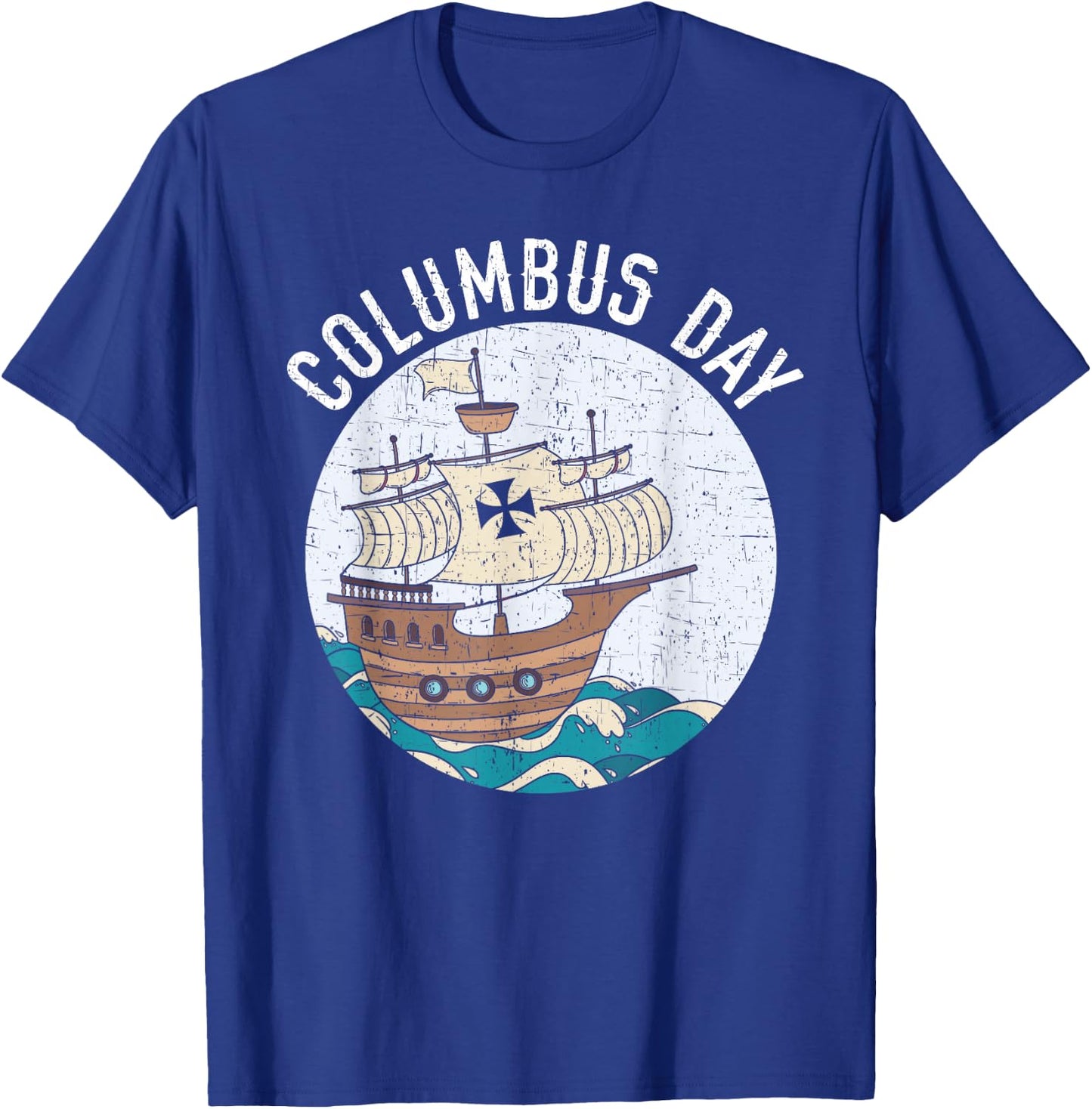 Columbus Day Christopher Columbus Italian American T-Shirt - T-Shirt | Royal