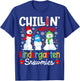 Chillin With My Kindergarten Teacher Snowmies Teacher T-Shirt - T-Shirt | Royal