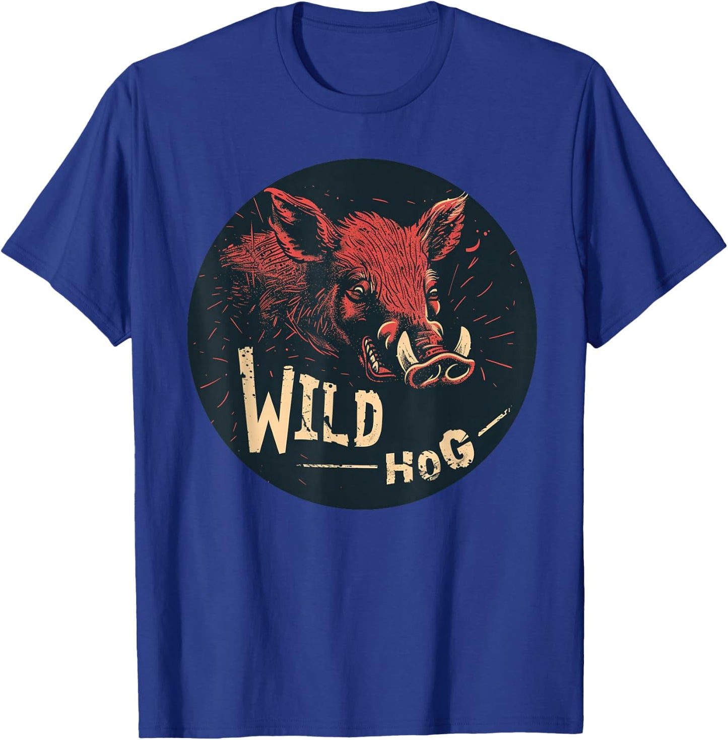 Nice looking Wild Hog Outfit for Boys and Girls T-Shirt - T-Shirt | Royal