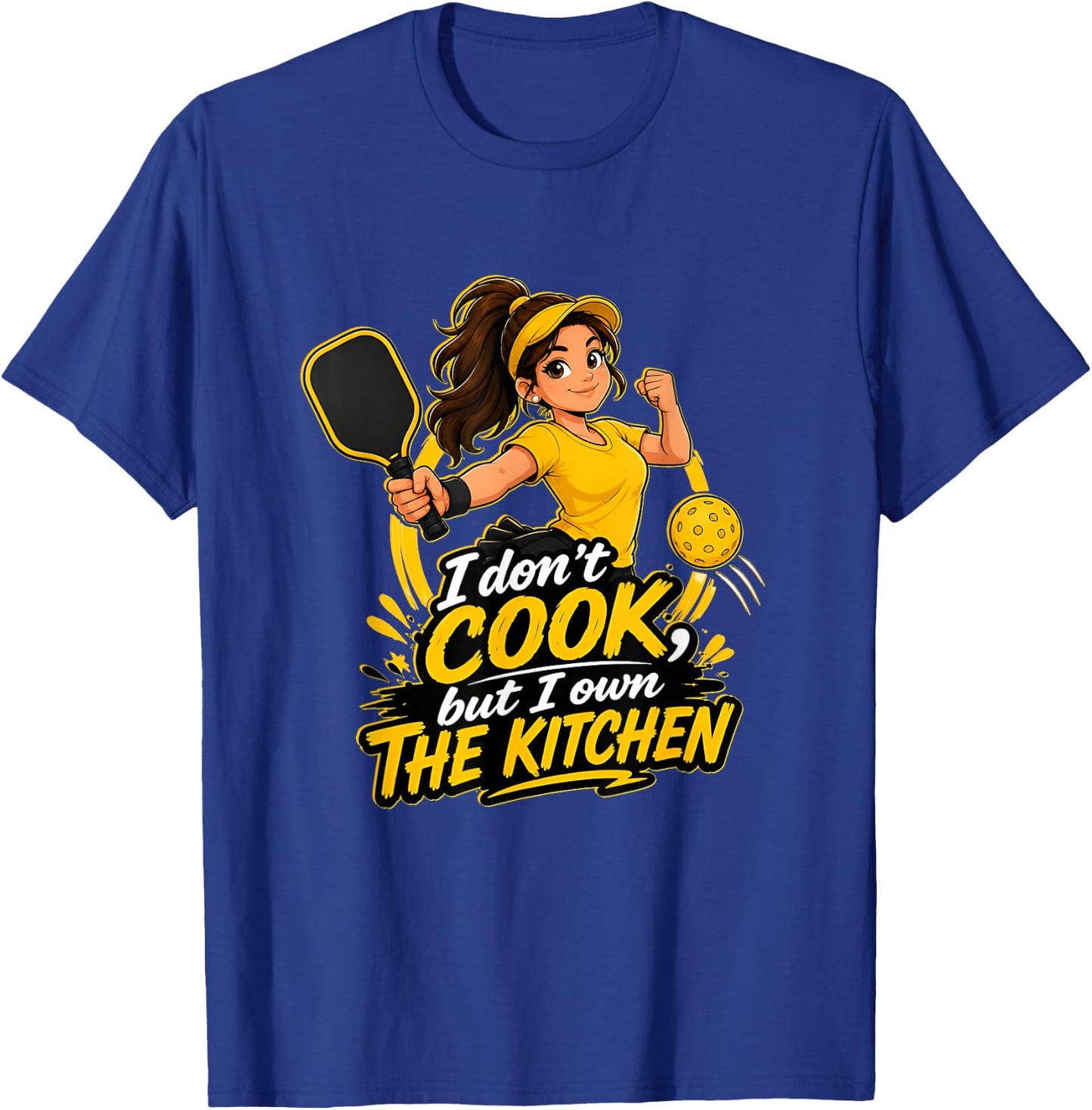 Funny Pickleball Shirts Dink Player Kitchen Joke Funny Meme T-Shirt - T-Shirt | Royal