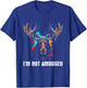 I'm Not Amoosed - Funny Vintage Not Amused Moose Pun Joke T-Shirt - T-Shirt | Royal