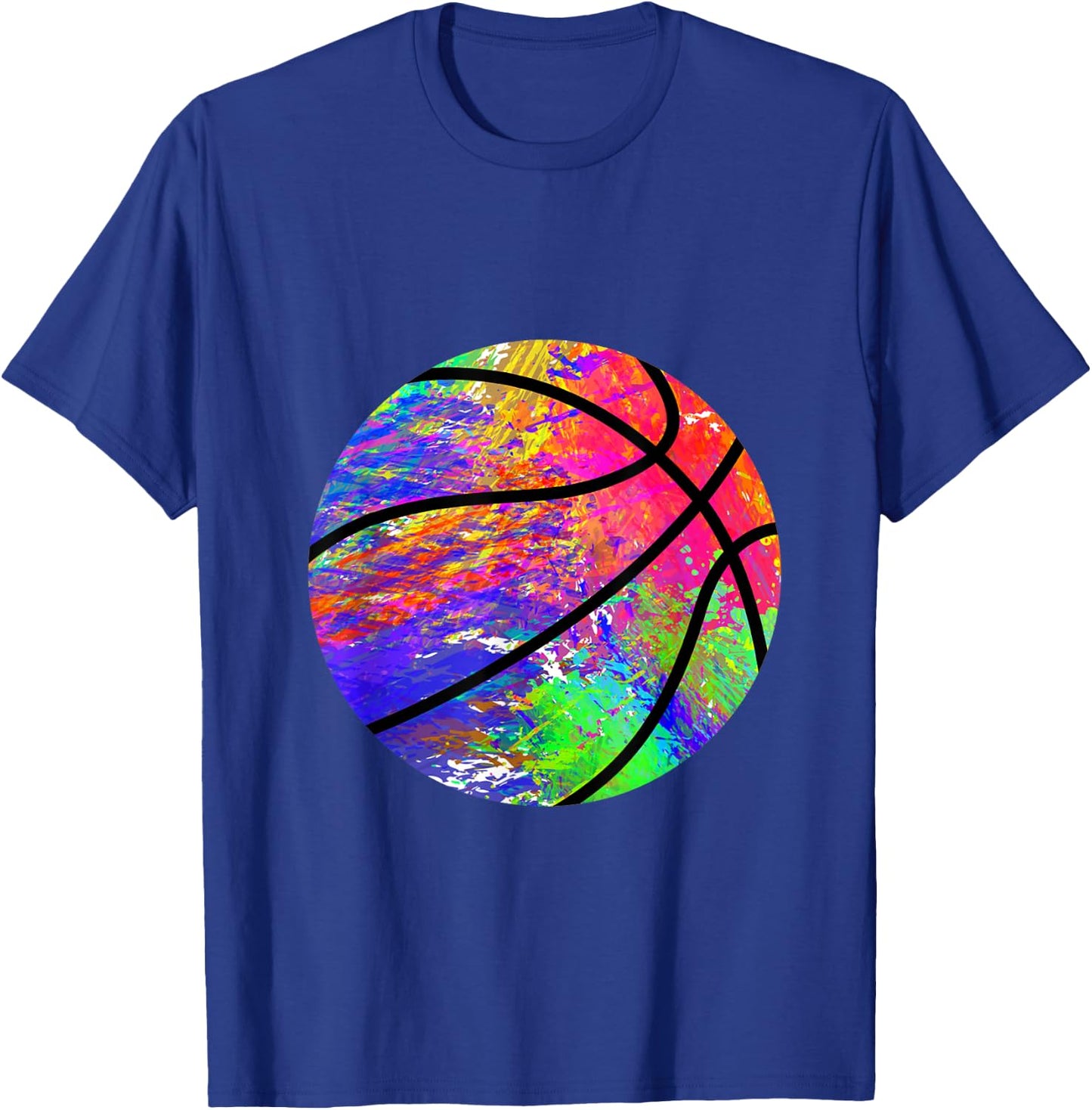 Basketball Splash Basketball Player Ball Sports T-Shirt - T-Shirt | Royal