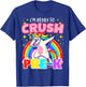 I'm Ready To Crush Pre-K Unicorn First Day of Preschool Kids T-Shirt - T-Shirt | Royal
