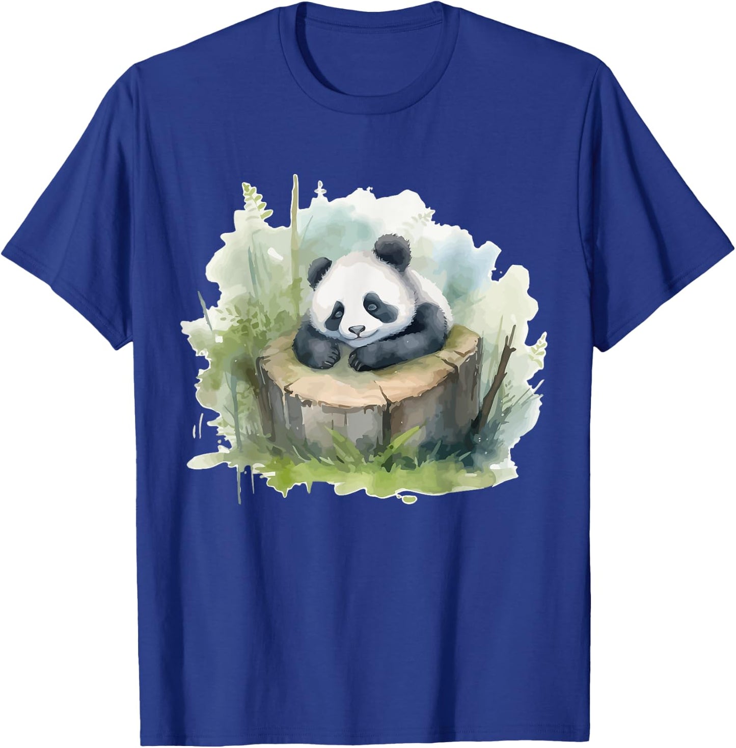 Watercolor Panda T-Shirt - T-Shirt | Royal