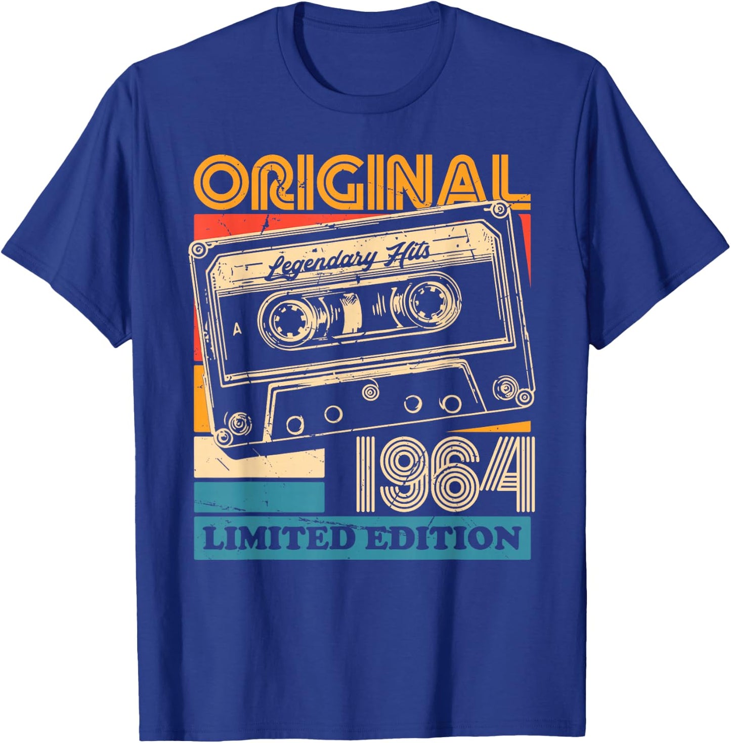 61th Birthday Retro Vintage 1964 Men Women T-Shirt - T-Shirt | Royal