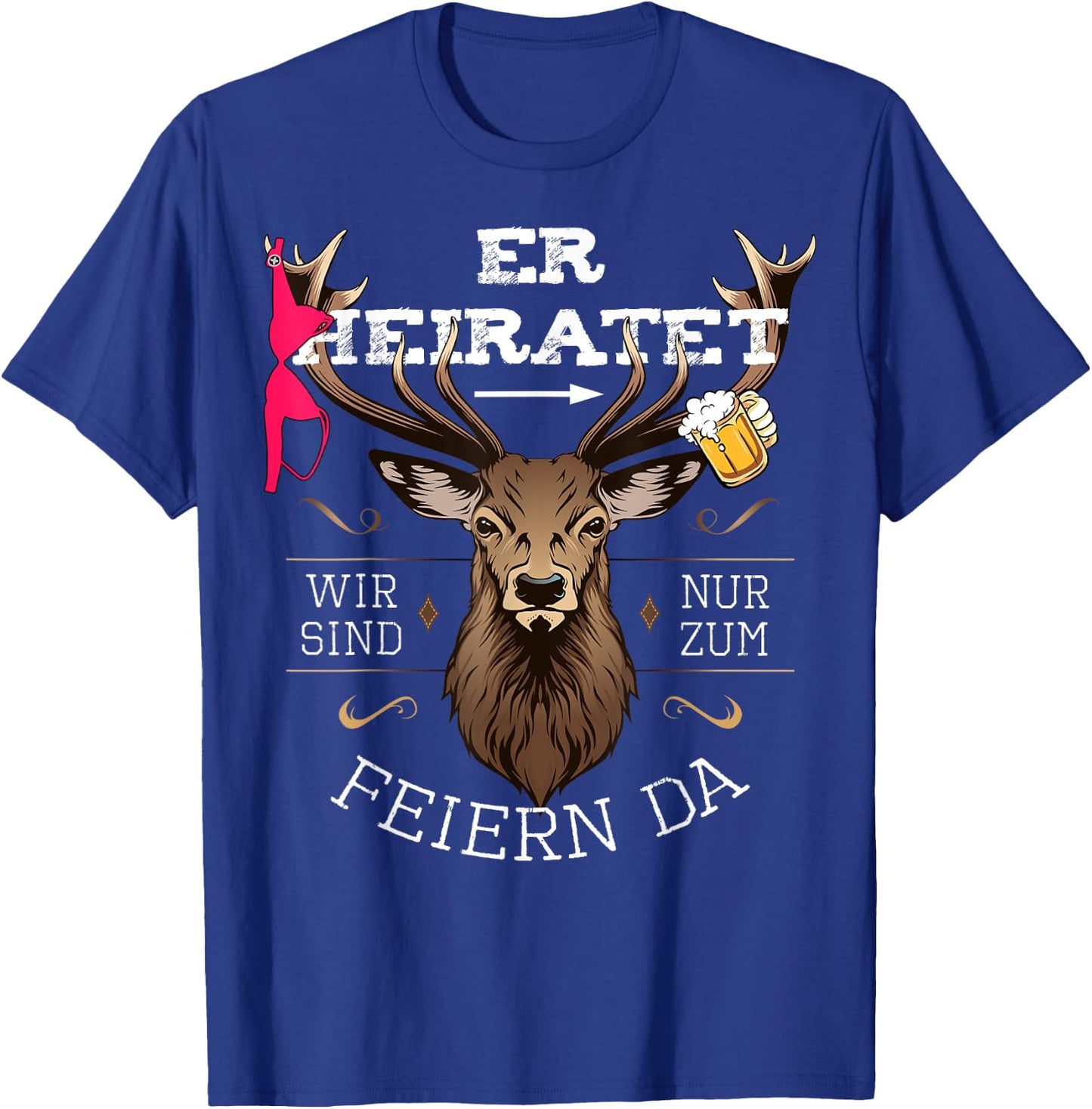 JGA Männer Junggesellenabschied Polterer Poltern T-Shirt - T-Shirt | Royal
