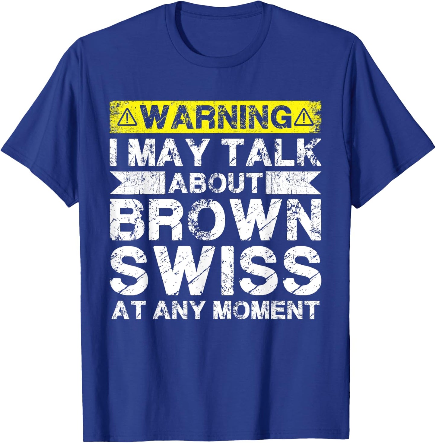Talk About Cow Rancher - Cattle Farmer Breeder Brown Swiss T-Shirt - T-Shirt | Royal