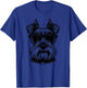 Miniature Schnauzer Miniature Schnauzer dog with sunglasses T-Shirt - T-Shirt | Royal