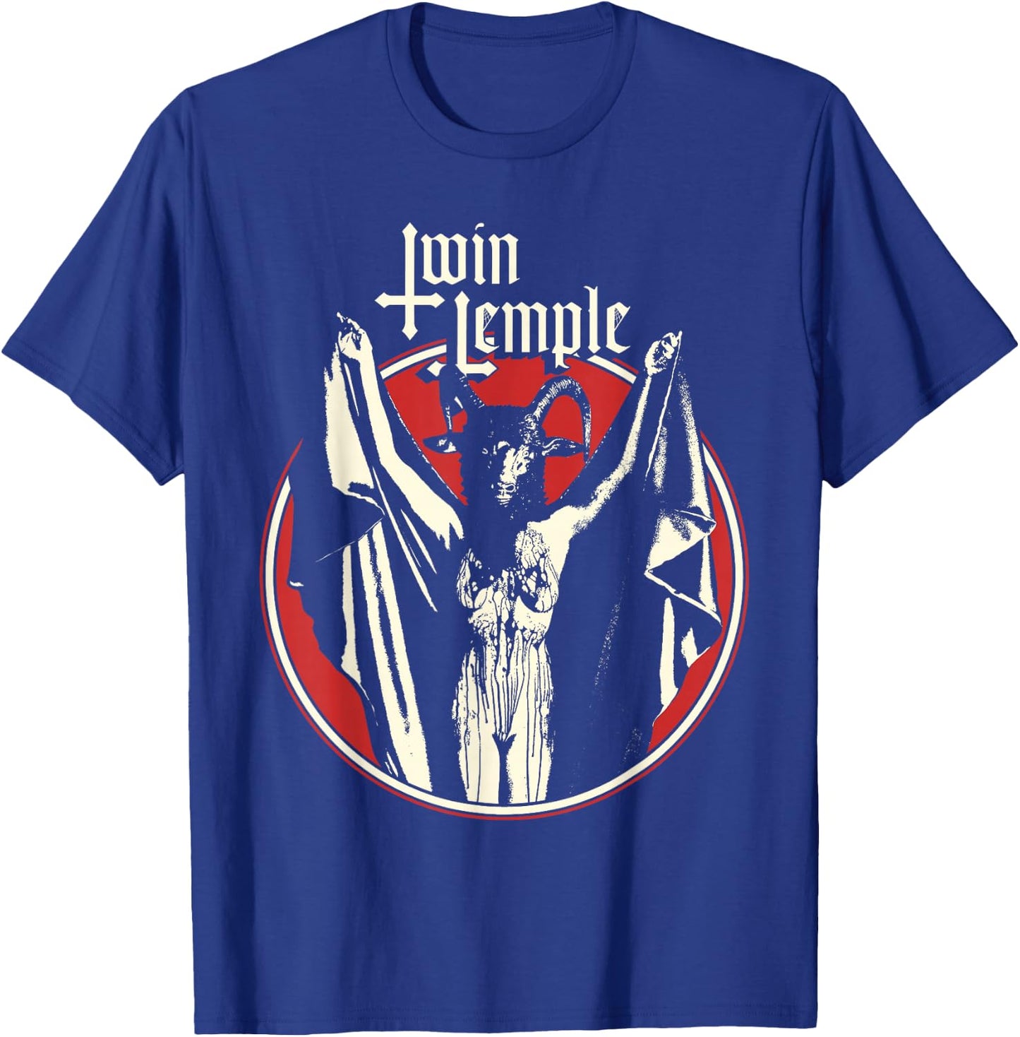 Twin Temple Official Baphomette - -Adults, Black, Small, Short Sleeve T-Shirt - T-Shirt | Royal