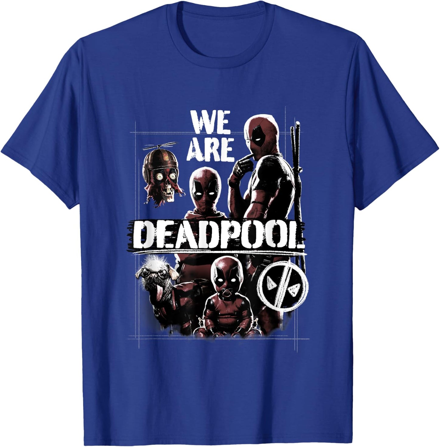 Marvel Deadpool & Wolverine We Are Deadpool Group Shot , Black, S T-Shirt - T-Shirt | Royal