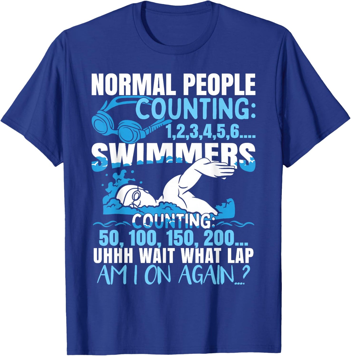 Funny Swimming Humor Swim T-Shirt - T-Shirt | Royal