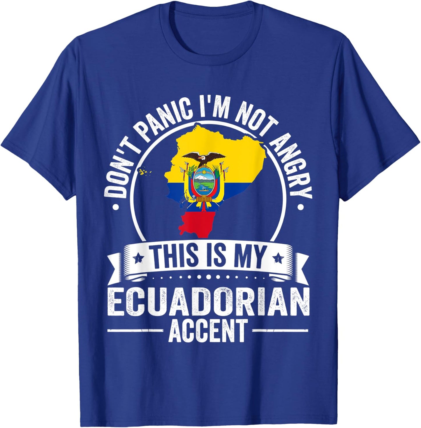 Ecuadorian Roots Outfit Funny Ecuador Heritage Men Women T-Shirt - T-Shirt | Royal