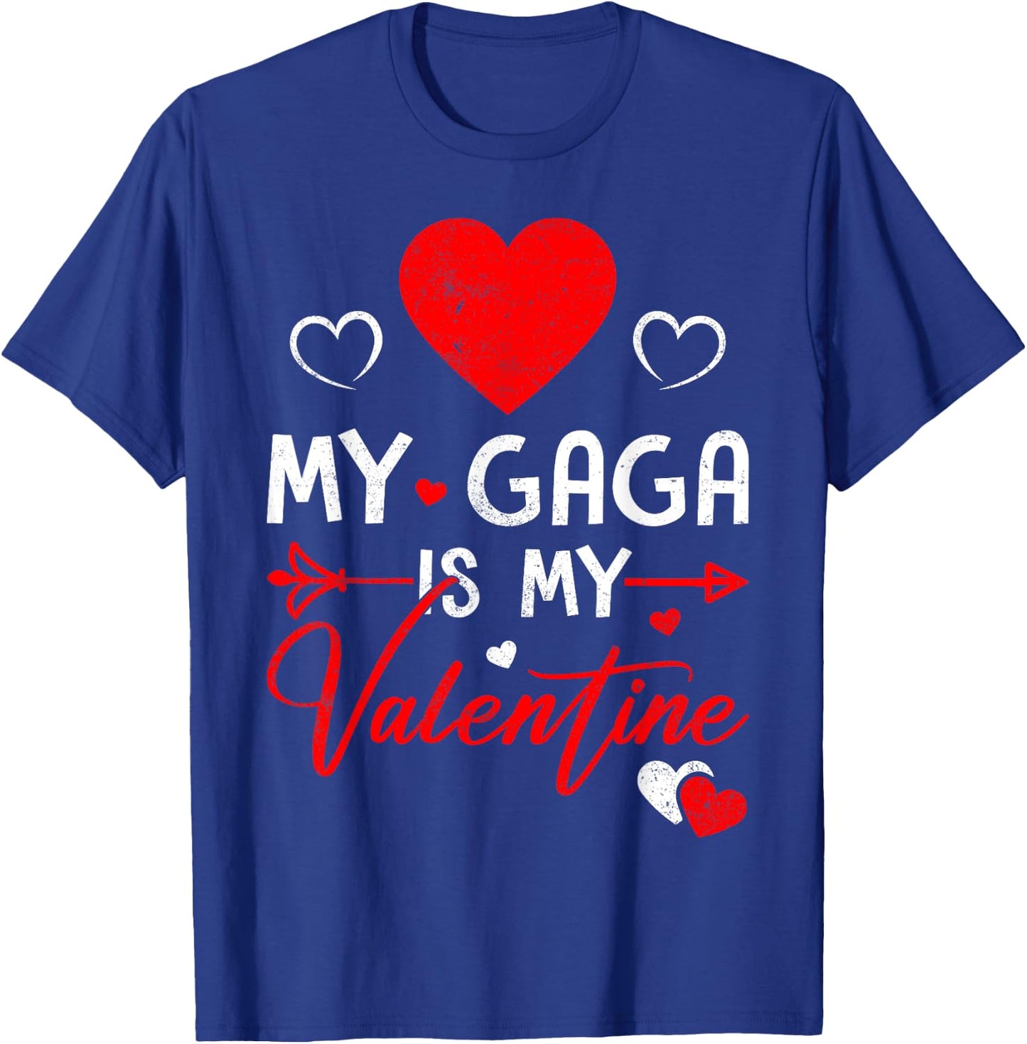 Family Matching Love Heart My Gaga Is My Valentine T-Shirt - T-Shirt | Royal
