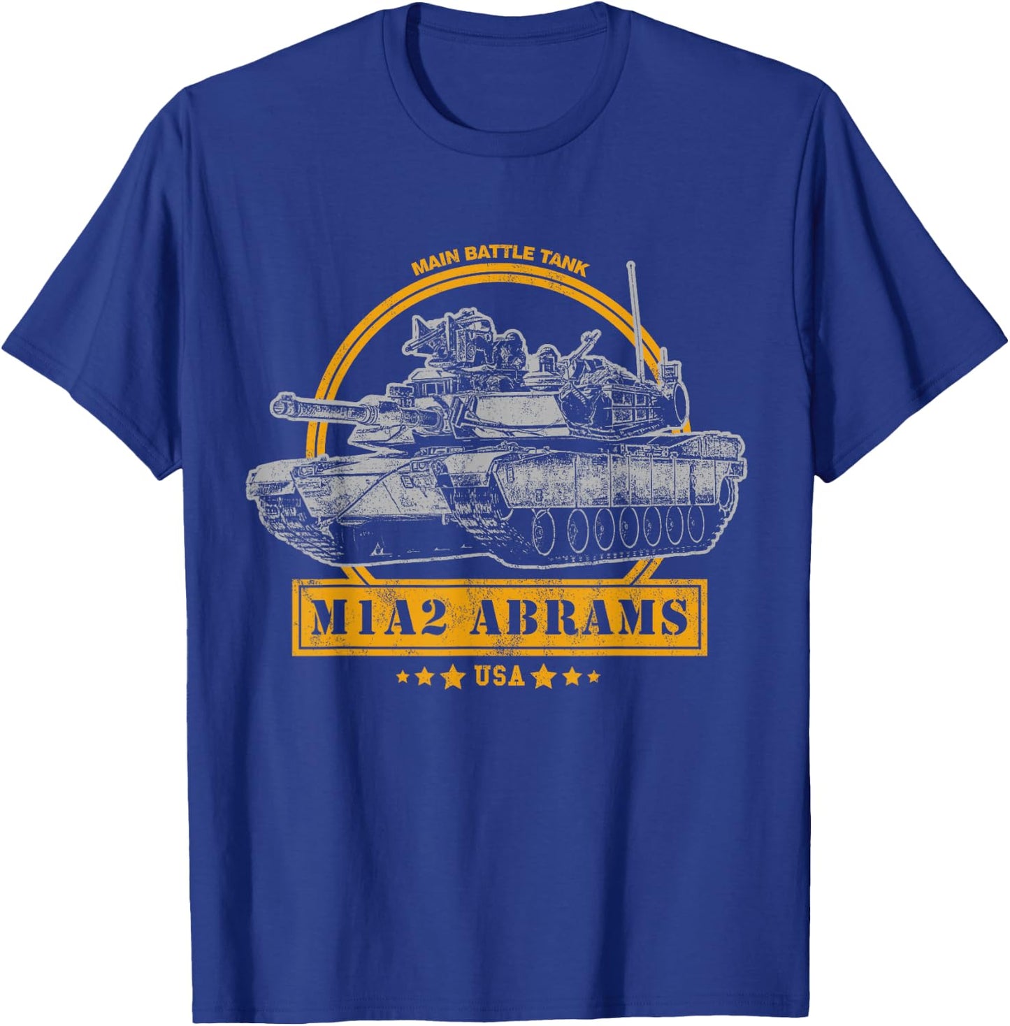M1A2 Abrams Tank T-Shirt - T-Shirt | Royal