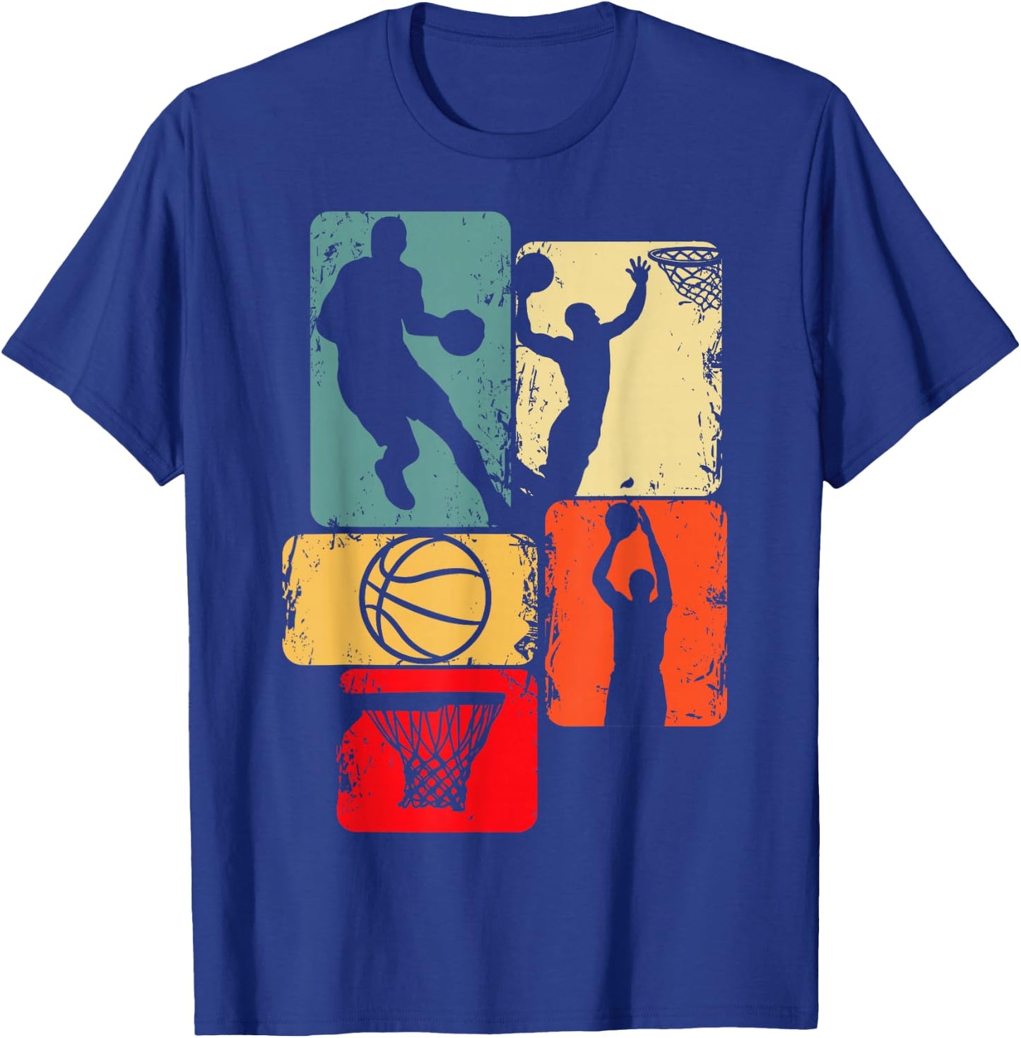 Basketball Basketball Children's Boys Men's , black T-Shirt - T-Shirt | Royal