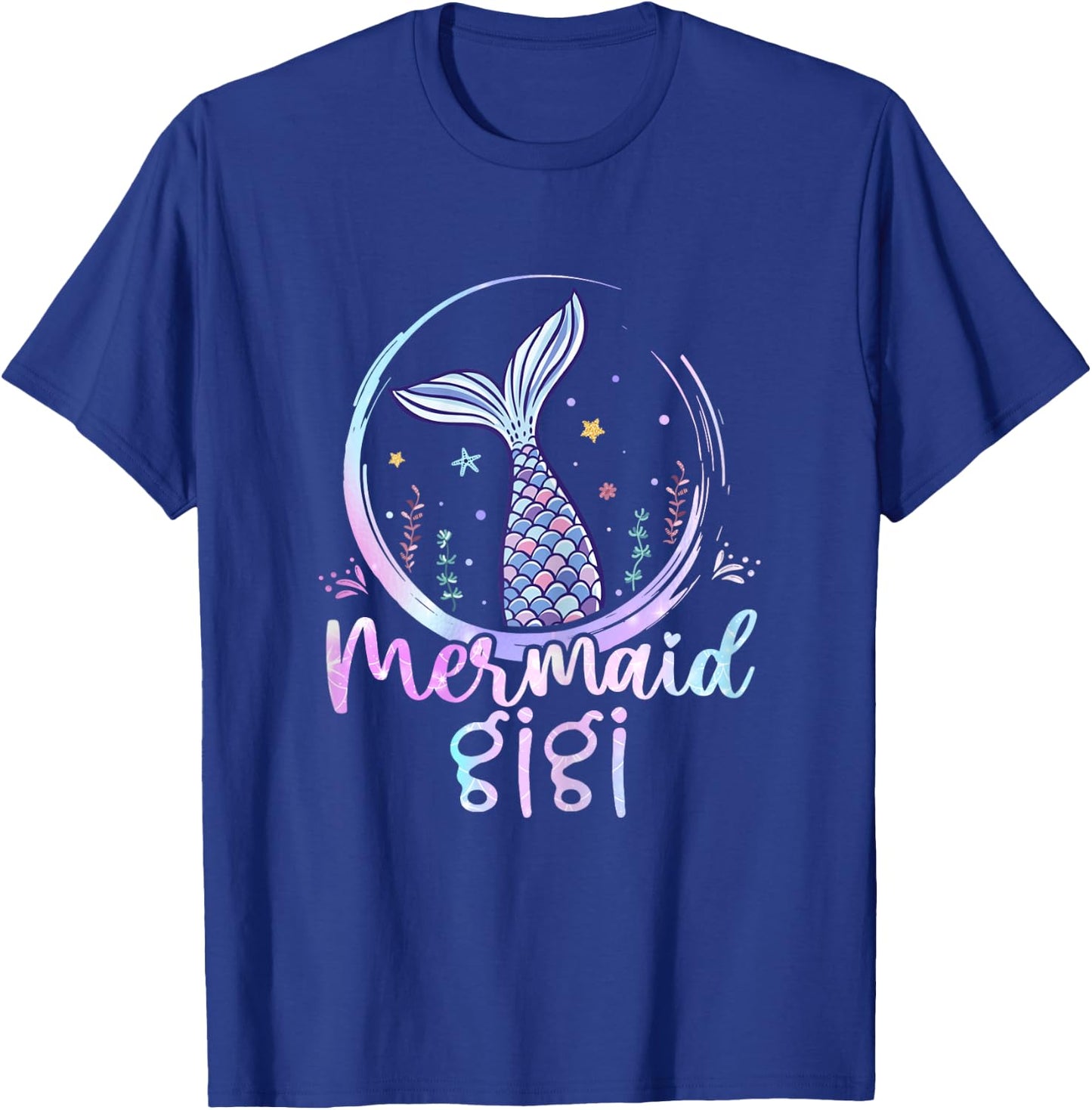 Mermaid Gigi Birthday Mermaid Girl Beach Mermaid Tail T-Shirt - T-Shirt | Royal