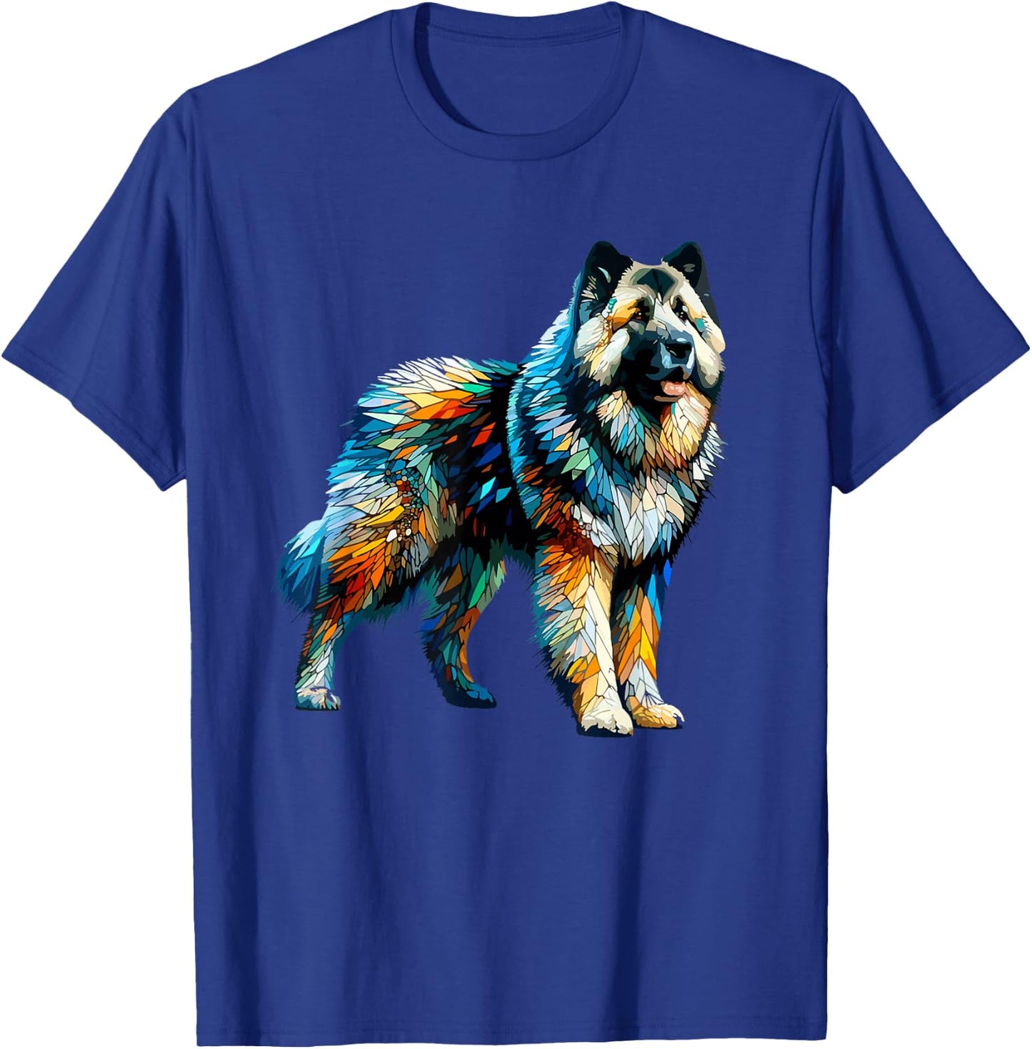 Polygon Art Caucasian Shepherd Dog Caucasian Ovcharka T-Shirt - T-Shirt | Royal