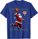 Santa Basketball Ugly Christmas Sweater T-Shirt - T-Shirt | Royal