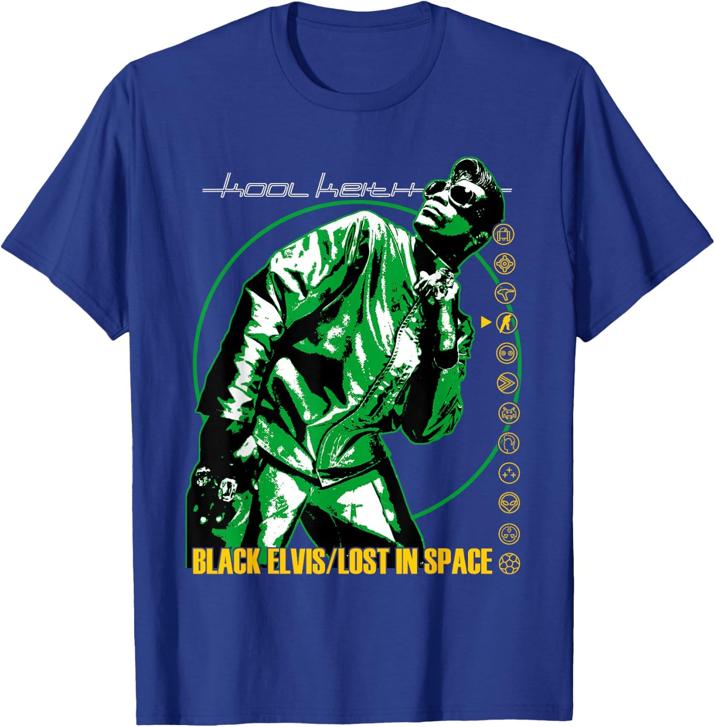 Control Industry - Kool Keith Verloren im Weltraum Schwarz Erwachsene S EU 16 V-Ausschnitt Kurzarm Polyester 100% Klassisch Exklusive Kool Keith-Design T-Shirt - T-Shirt | Royal