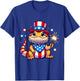 Bearded Dragon 4th of July Independence Day Men Women Kids T-Shirt - T-Shirt | Royal