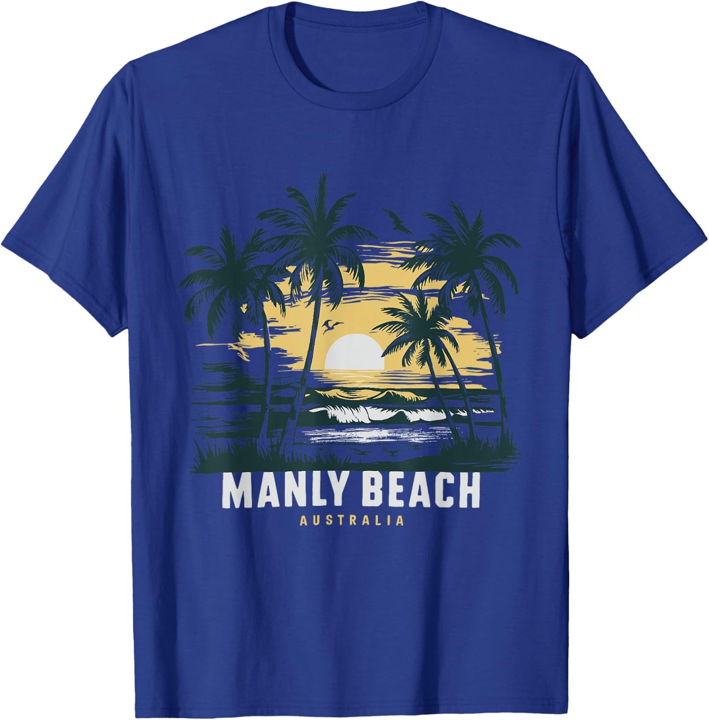 Australia Manly Beach T-Shirt - T-Shirt | Royal