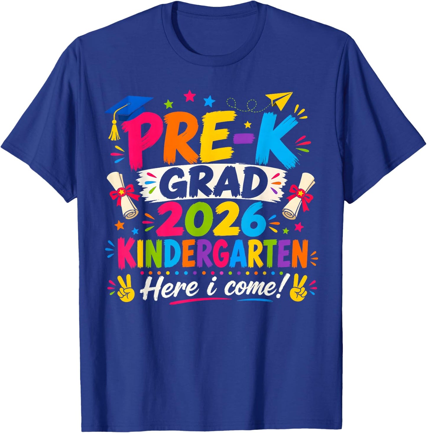 Pre-k Graduation 2026 Preschool Graduate Kids Boys Girls T-Shirt - T-Shirt | Royal