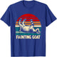 Retro Sunset Fainting Goat - Funny Vintage Animal T-Shirt - T-Shirt | Royal