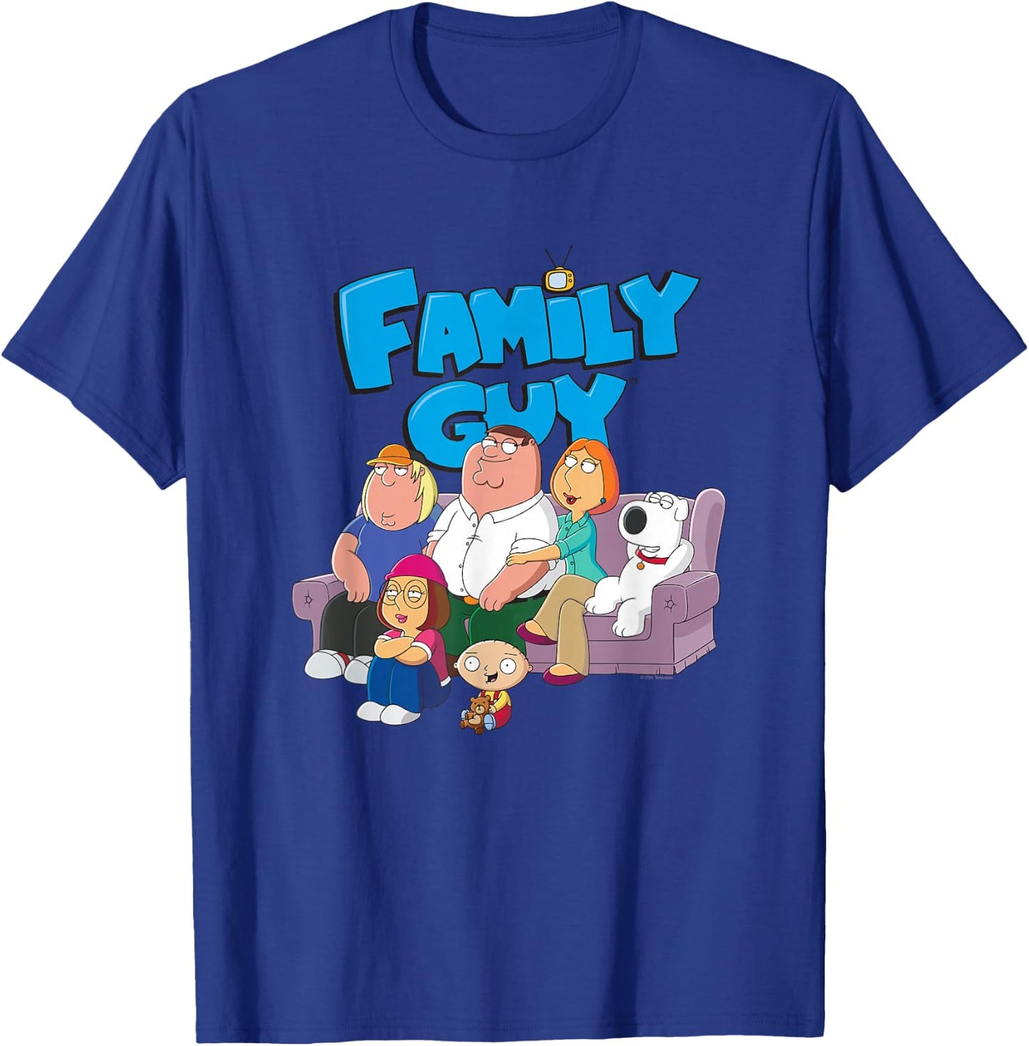 Family Guy Family with logo , blue, s T-Shirt - T-Shirt | Royal