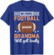 Football Grandma Grandmother Granny Grandparents Day T-Shirt - T-Shirt | Royal