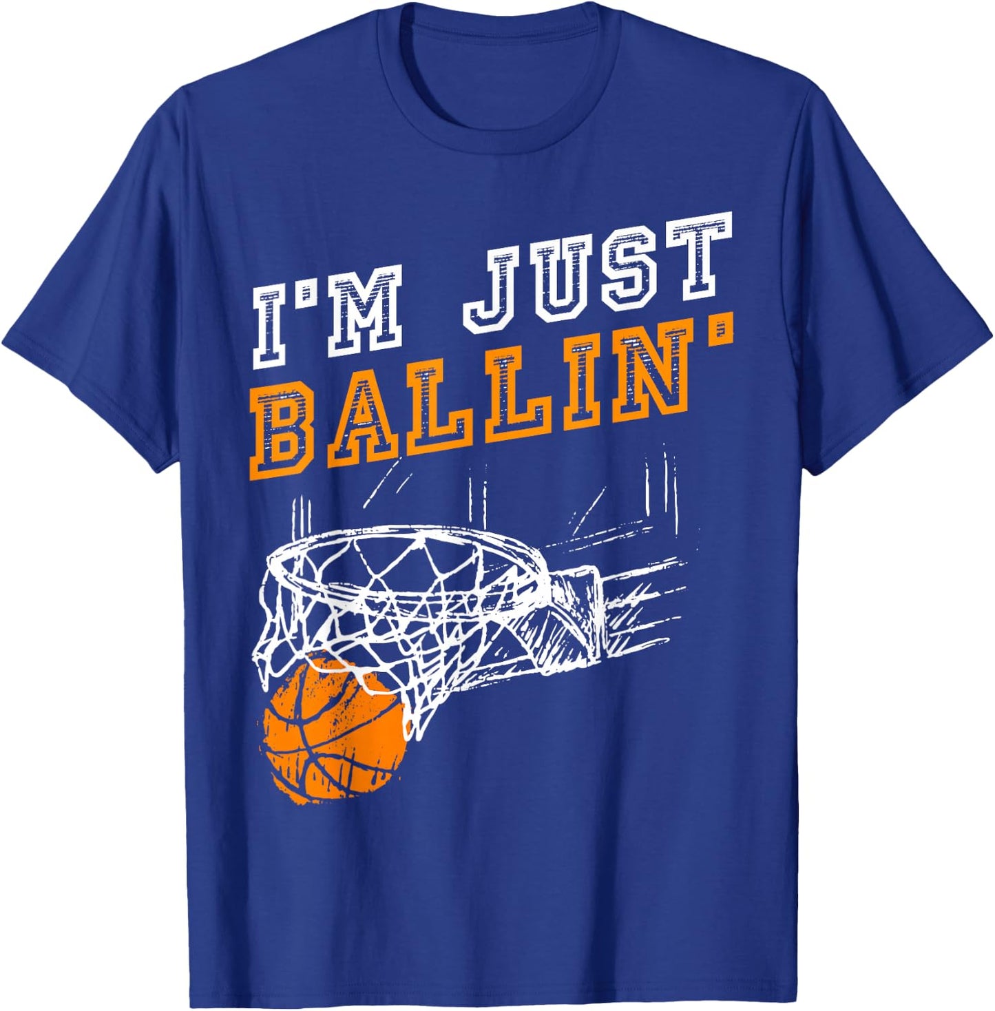 Basketball Geschenkidee Streetball Herren Kinder Jungs Coach T-Shirt - T-Shirt | Royal