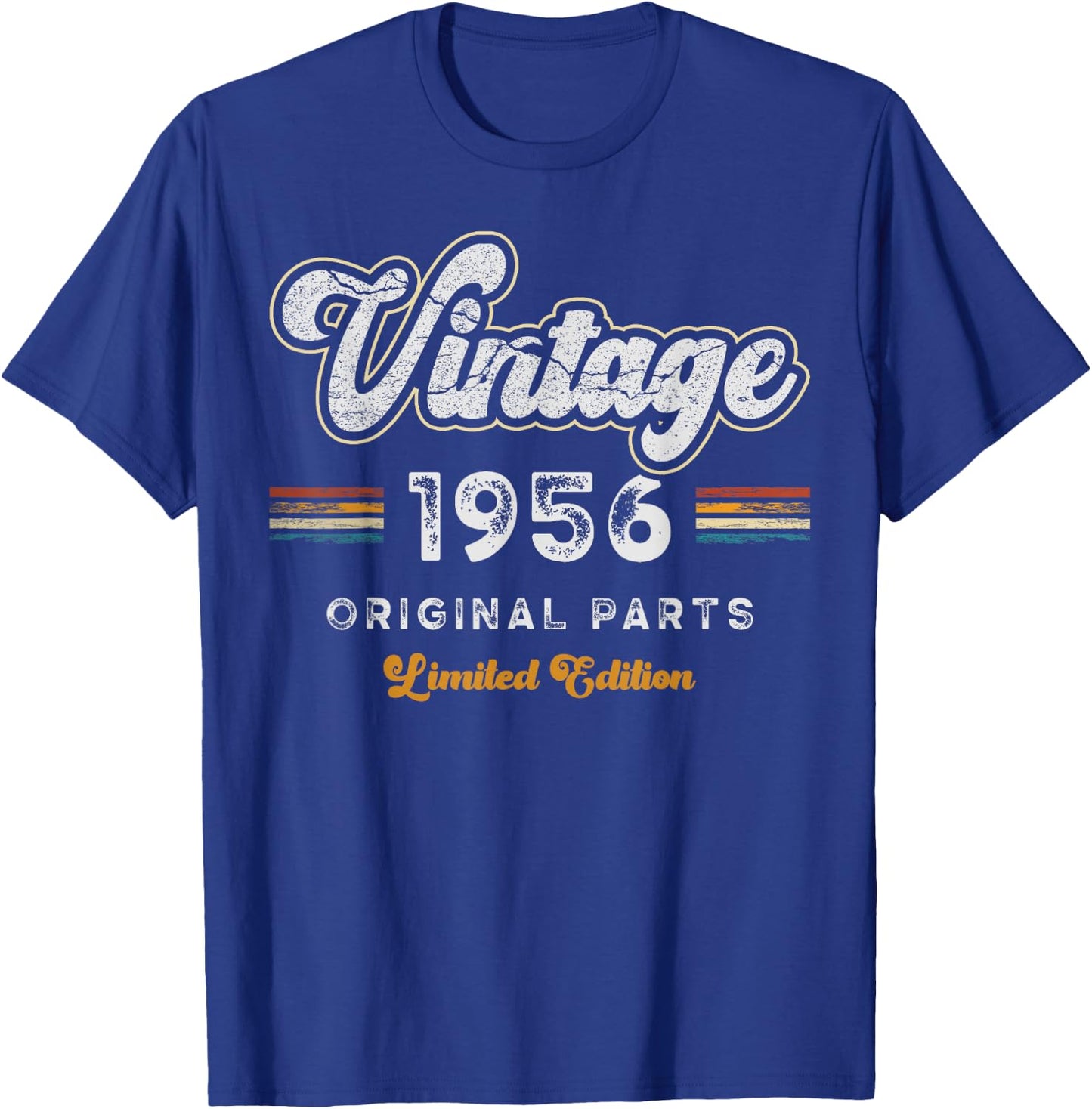 Vintage 1956 Original Parts 69th Birthday T-Shirt - T-Shirt | Royal