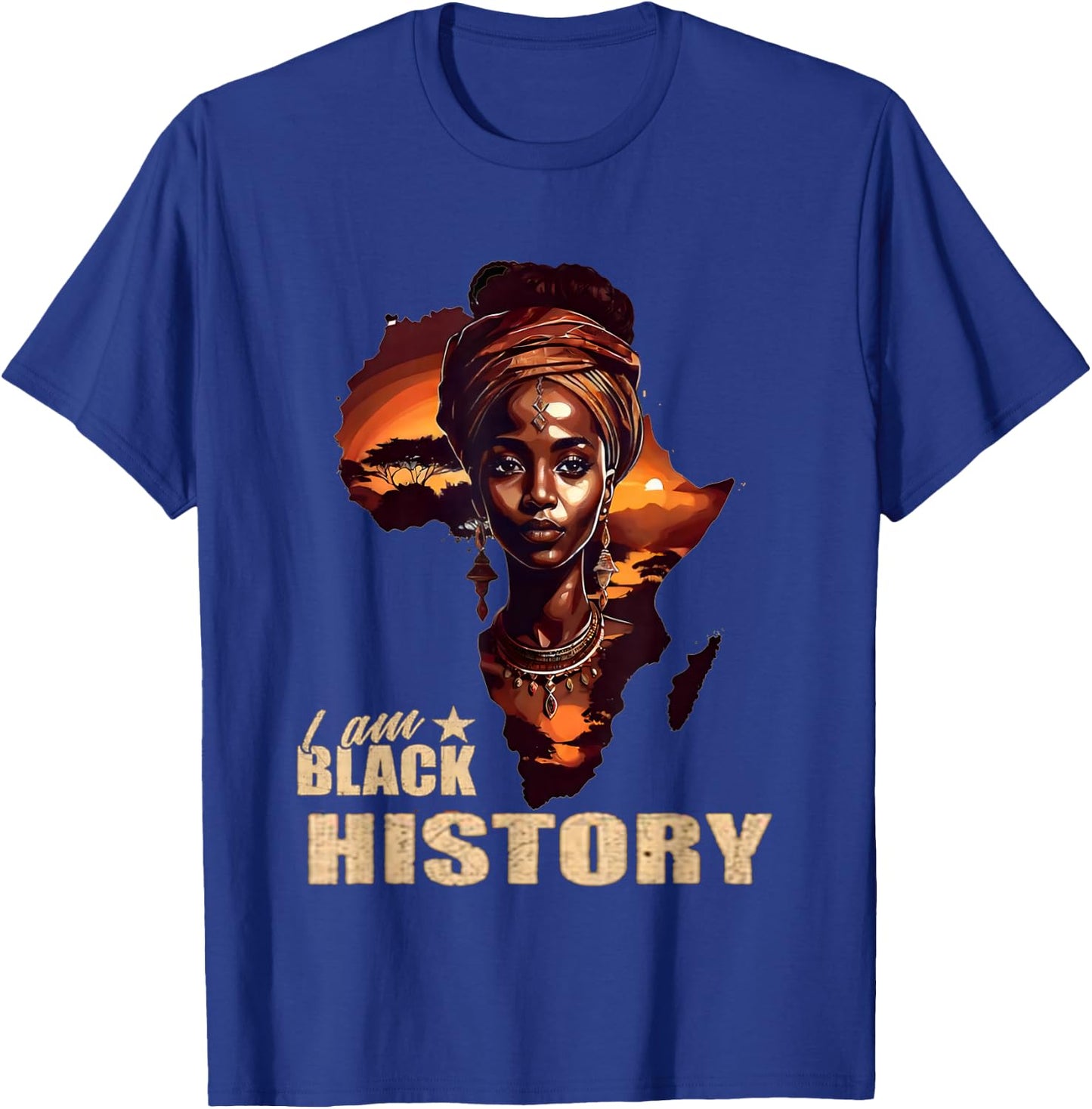 Black History Month Afrikanische Frau, Mädchen und Kinder T-Shirt - T-Shirt | Royal