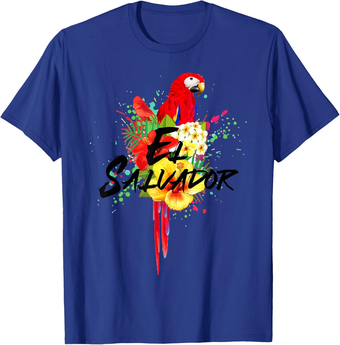El Salvador Parrot Tropical Salvadoran Souvenir T-Shirt - T-Shirt | Royal