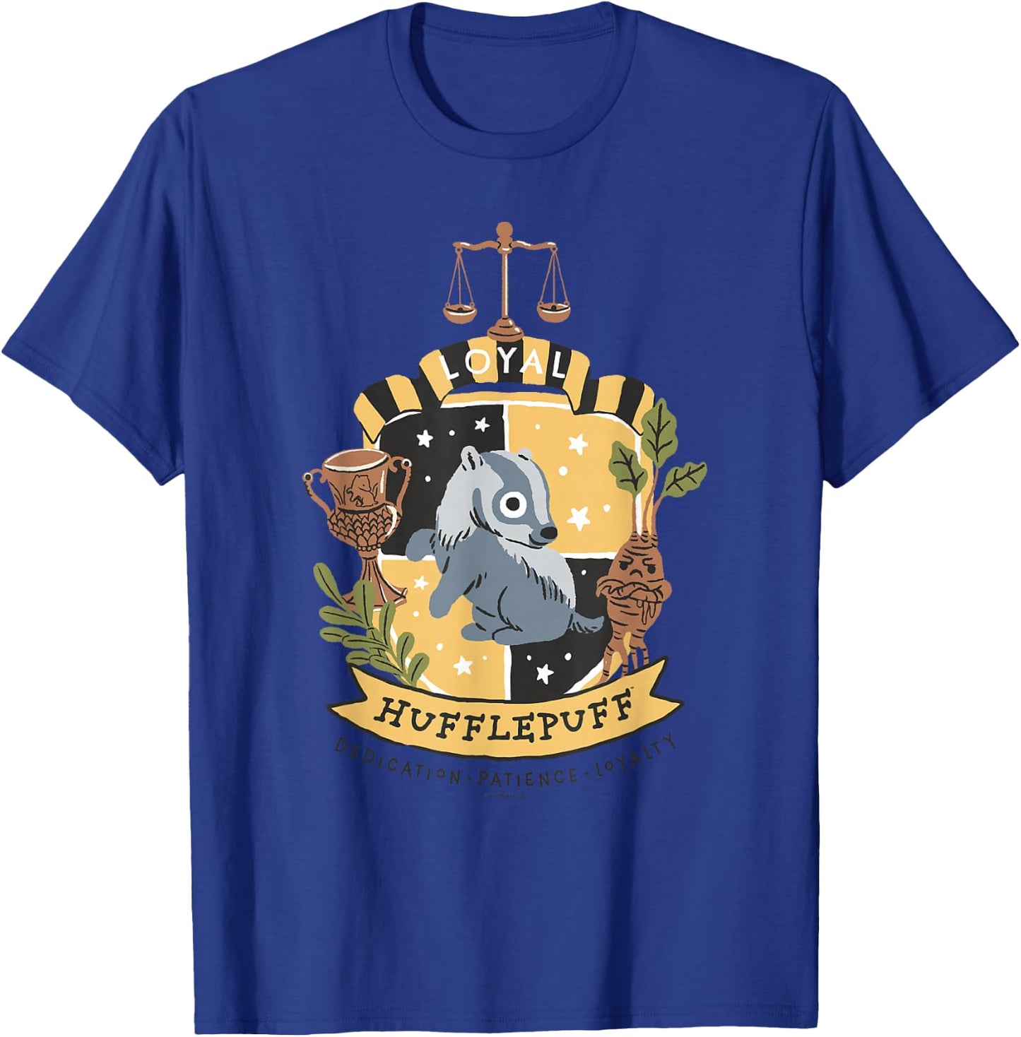 Harry Potter: Deathly Hallows 2 Loyal Hufflepuff Badge T-Shirt - T-Shirt | Royal