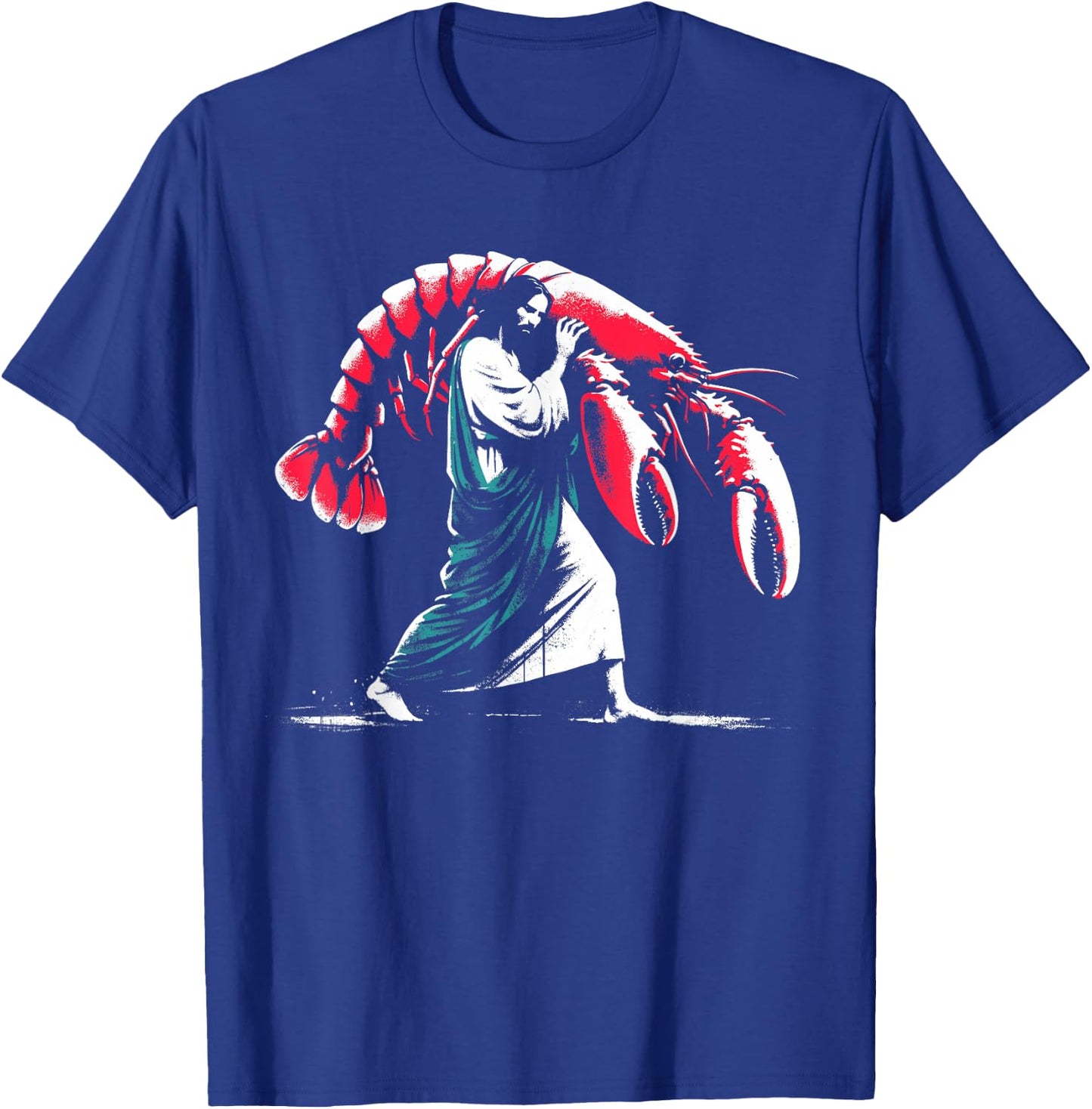 Jesus Caught Lobster - Funny Christian Lobster Lover T-Shirt - T-Shirt | Royal