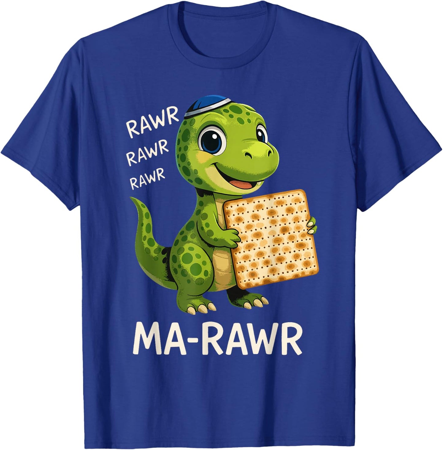 Ma-Rawr Dinosaur Funny Passover Maror Pun T-Shirt - T-Shirt | Royal
