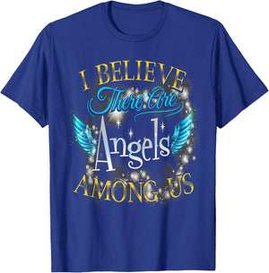 I Believe There Are Angels Among Us Butterfly Lover T-Shirt - T-Shirt | Royal