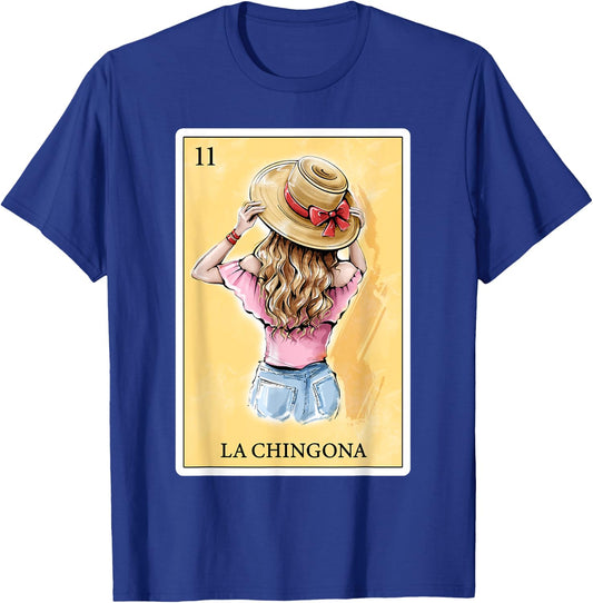 Funny Spanish-Mexican Bingo Gifts - La Chingona T-Shirt - T-Shirt | Royal