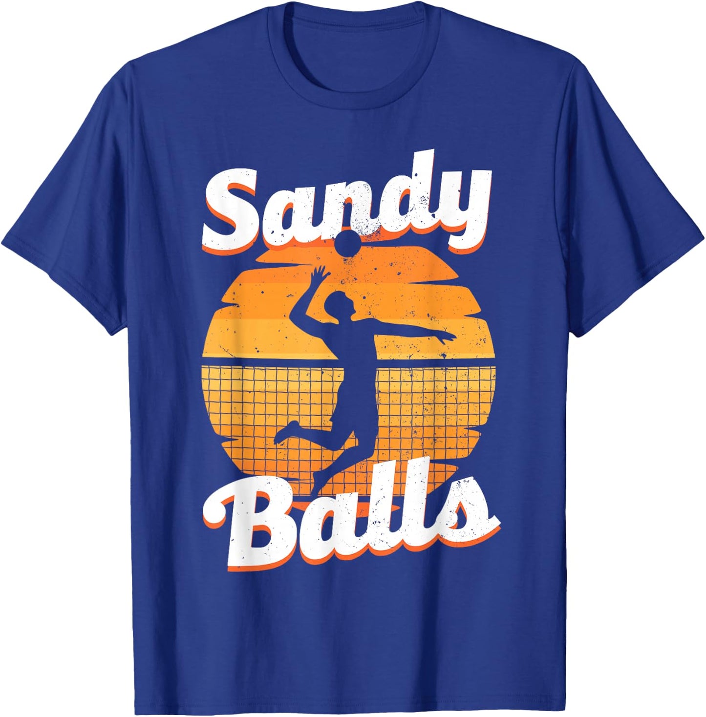 Funny Beach Volleyball Art Women Beach Volley Player T-Shirt - T-Shirt | Royal