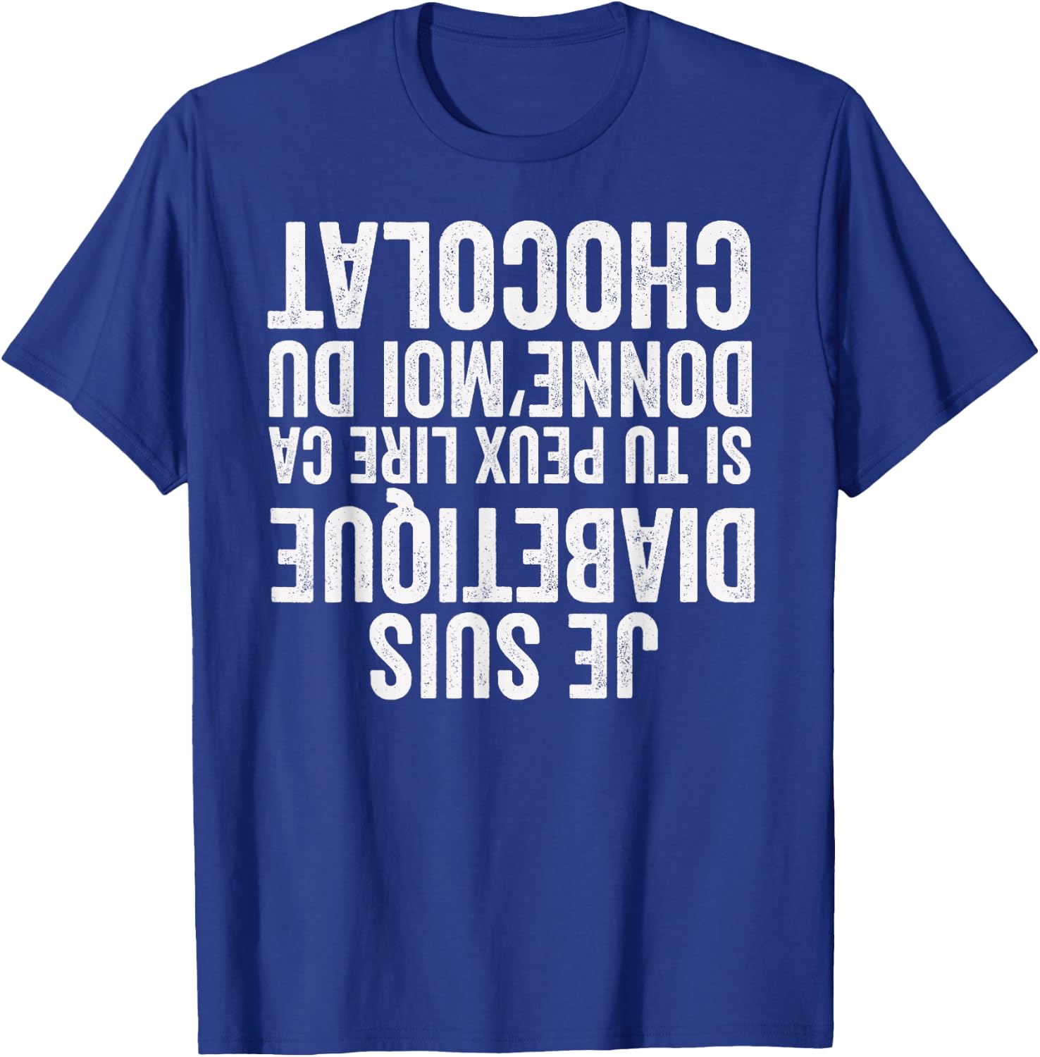 Funny Quote About Diabetes - Joke About Fainting , Black, S T-Shirt - T-Shirt | Royal