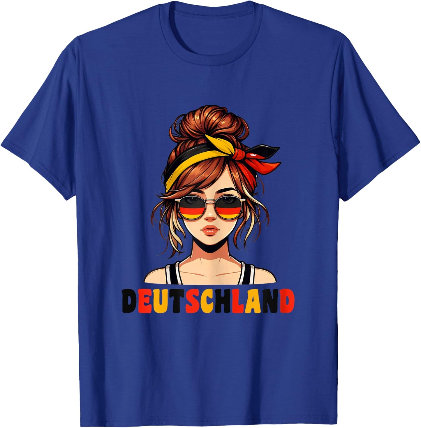 Deutschland Damen Frau Deutsch Deutsches Mädchen Damen Girl T-Shirt - T-Shirt | Royal