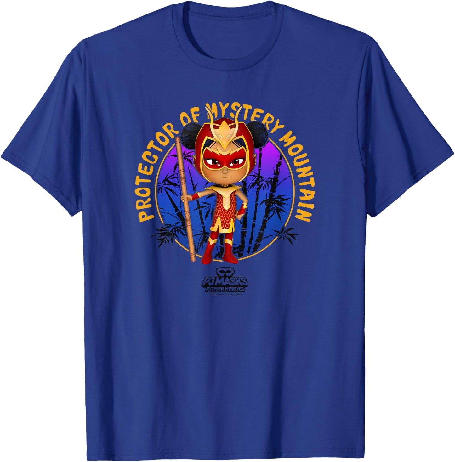 PJ Masks An Yu Protector Of Mystery Mountain Logo T-Shirt - T-Shirt | Royal