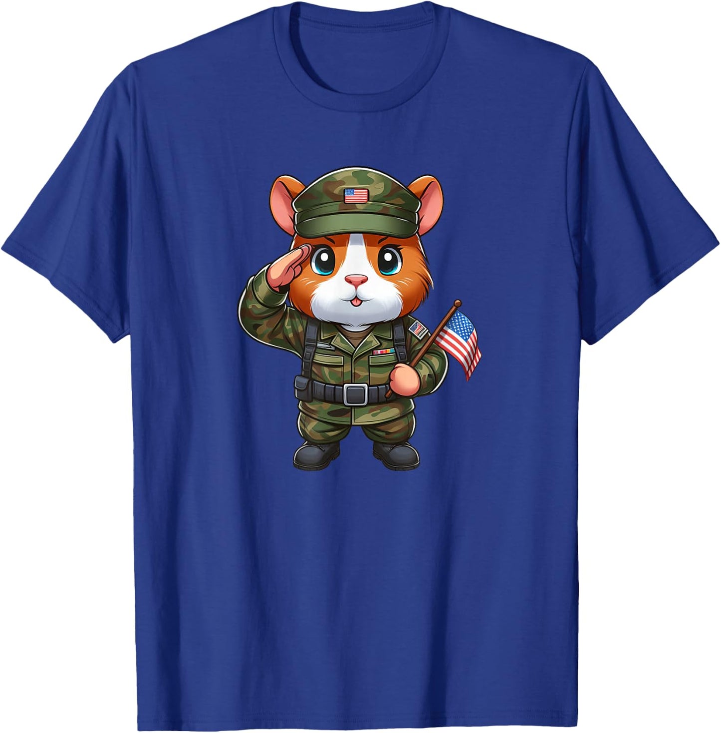 Guinea Pig Army Pet Funny Military T-Shirt - T-Shirt | Royal