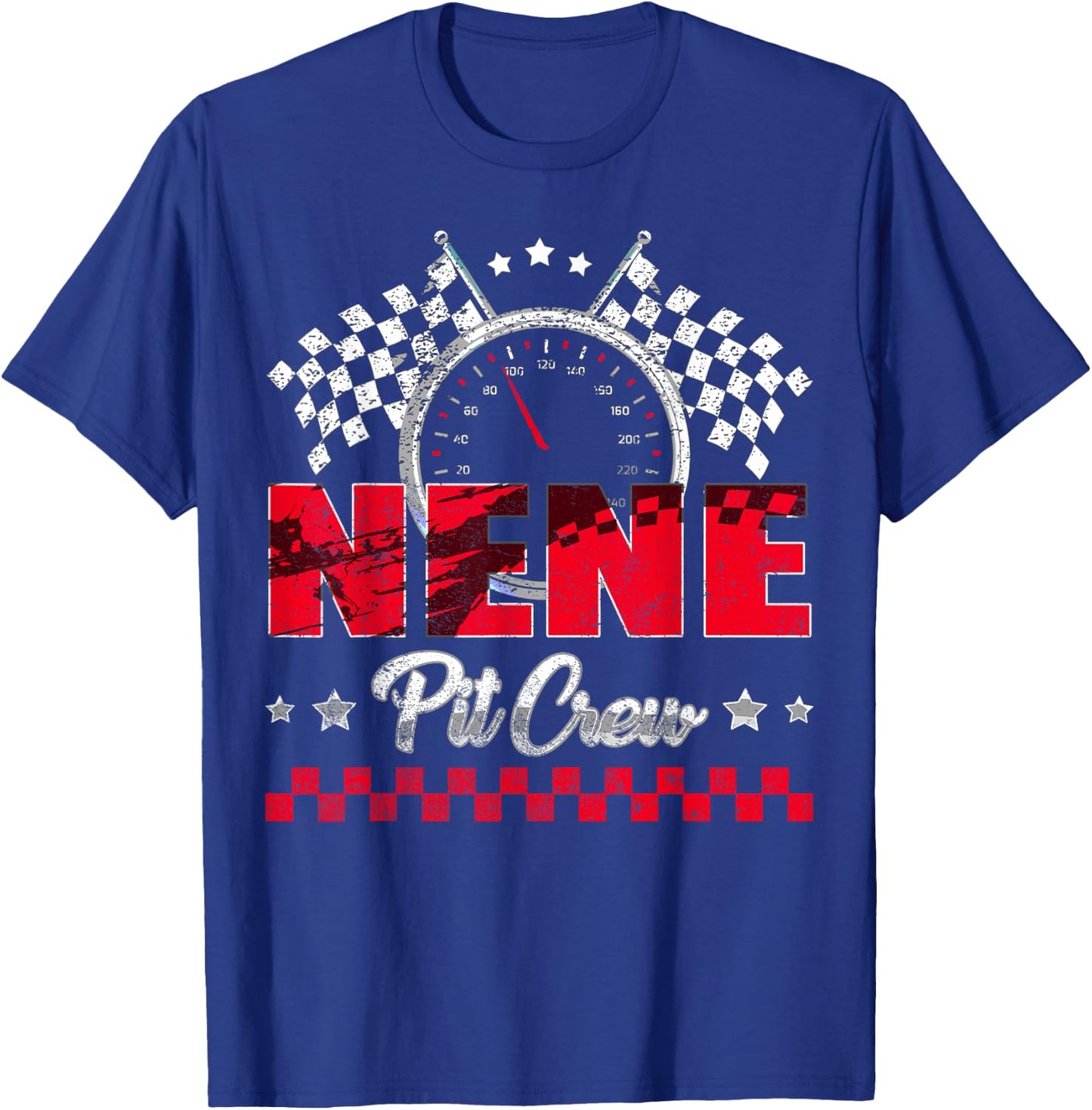 Race Car Birthday Party Racing Family Nene Pit Crew T-Shirt - T-Shirt | Royal