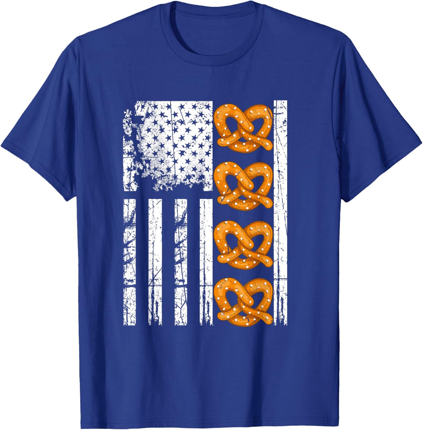 I Love Pretzels for Pretzel Day Funny Office Wear Gifts T-Shirt - T-Shirt | Royal