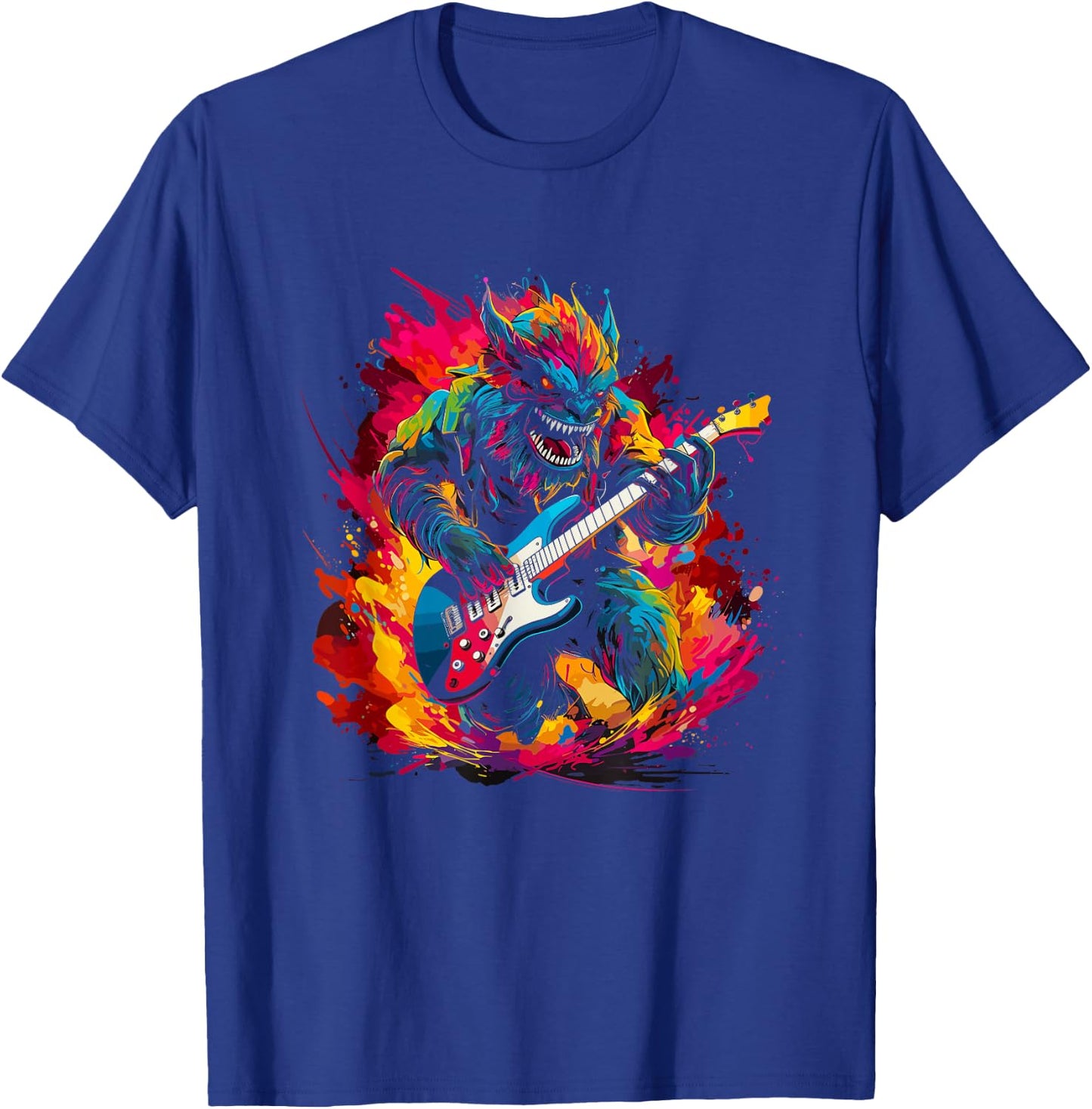 Monster playing guitar T-Shirt - T-Shirt | Royal